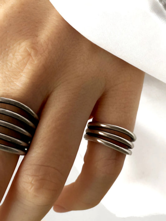 Bague 3 hoops