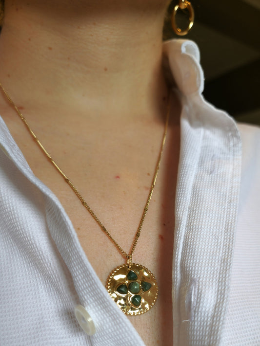 Collier Talisman Jaspe